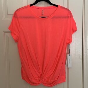 NWT Calvin Klein “electric Salmon” workout top XL.